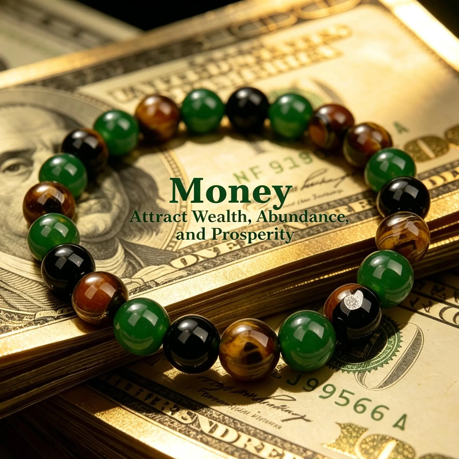 Money Wealth Bracelets for Women Men Citrine Blue Aventurine Tiger Eye Natural Crystal Bracelet Handmade Good Luck Jewelry ￼
