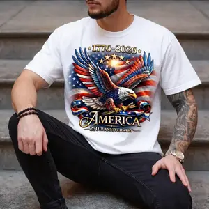 America 250th Anniversary America Patriotic Shirt, USA 250 Years Shirt, Bald Eagle American Tee, 1776–2026 Shirt, USA 250th Gift