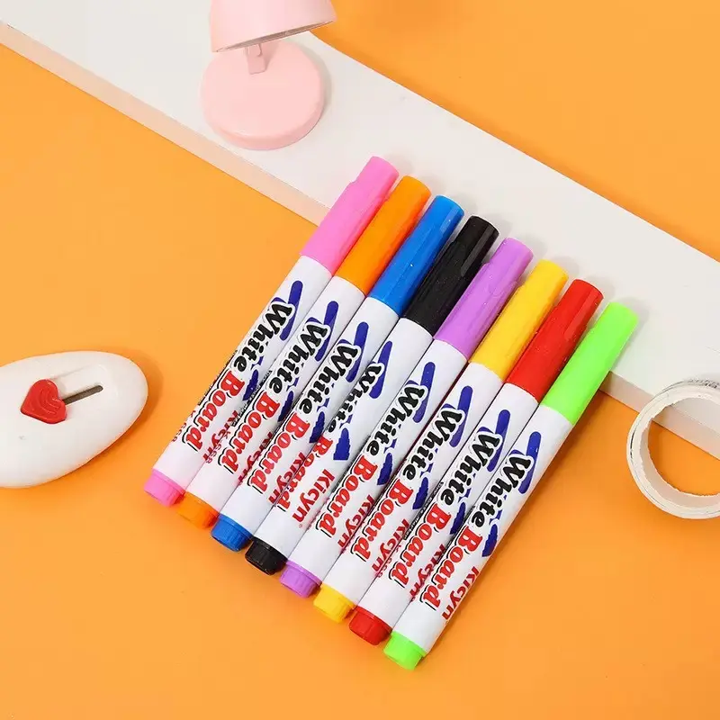 Paint Pens Markers - Low-Odor Safe Office Stationery Writing Tools, Water-Floating Ink, Creative Supplies for Kids’ Family Fun Art Activities