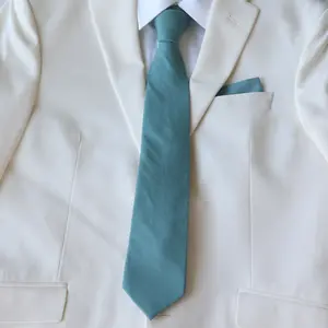 TIE MOOD Seaglass Solid Necktie, Bow Tie & Pocket Square Collection