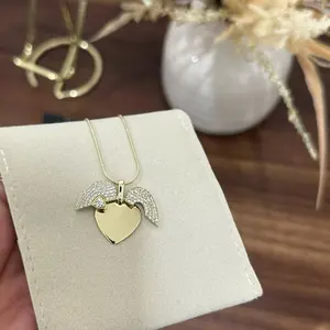 Customized Heart Necklace   Size 18