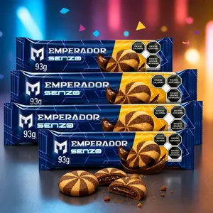5 packs of Emperador Senzo cookies, 93g each.