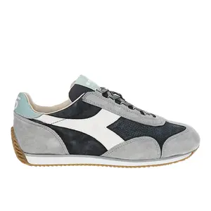 diadora Mens Equipe Suede Stone Wash Lace Up Sneakers Shoes Casual - Grey