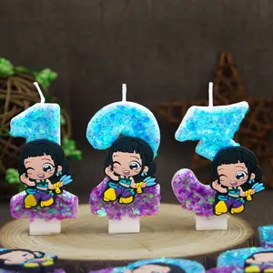 Hunter Girl Zoe Birthday Number Candles, Festival Party Gift, Cake Decoration, Suitable for Friends and Couples, Various Holiday Celebrations