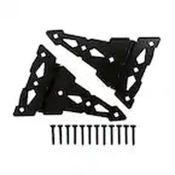 Everbilt (2-Pack) 8 in. Black Heavy-Duty Decorative Tee Hinge