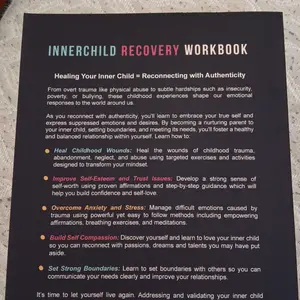 Product Review of Inner Child Recovery Workbook: Heal Childhood Trauma, Abandonment, Neglect, and Abuse. Includes Prompts, Exercises and Activities to Overcome Trust Issues, Low Self-Esteem and Cultivate Self-Love, Parenting book from c**6