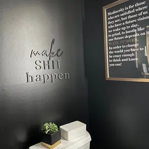 Make S H I T Happen sign