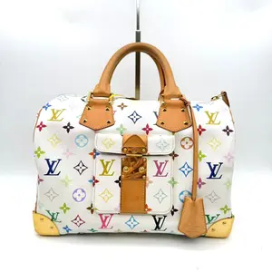Pre-owned Louis Vuitton RL White Multicolor Speedy 30 23132950