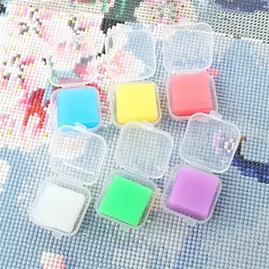 DIY Silicone Adhesive Mud, 6 Counts/box Colorful Diamond Art Painting Wax, DIY Silicone Adhesive Mud, 5D Diamond Painting Tool Craft Accessories, Diamond Art Tools