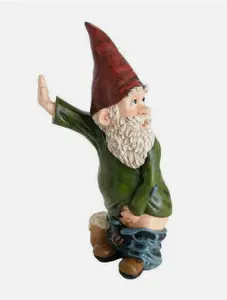 Funny Garden Gnome Statue Resin Home Lawn Ornament Figure Sculpture Decor