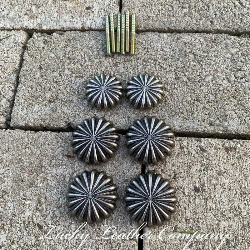 High Quality Pinwheel Saddle Set, Saddle Conchos High Quality Pinwheel Saddle Set, Saddle Conchos