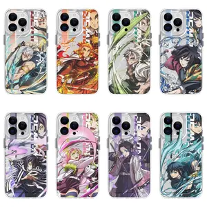 Anime Demon Slayer Hashira Transparent Phone Cases For iPhone 17 16 15 14 13 12 11 Promax Pro Air Plus Exclusive Artistic Fashion Shockproof Cover Casing Protection Best Gifts For Valentine Christmas Birthday Halloween