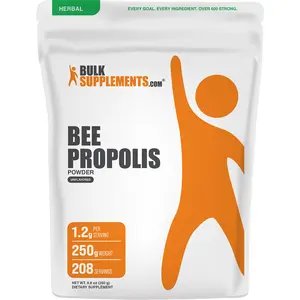 BulkSupplements Bee Propolis Powder - Dietary Supplements - Edible - Fitness - Natural Antioxidants - Pure Bee Propolis - 250g - 1200mg per Serving