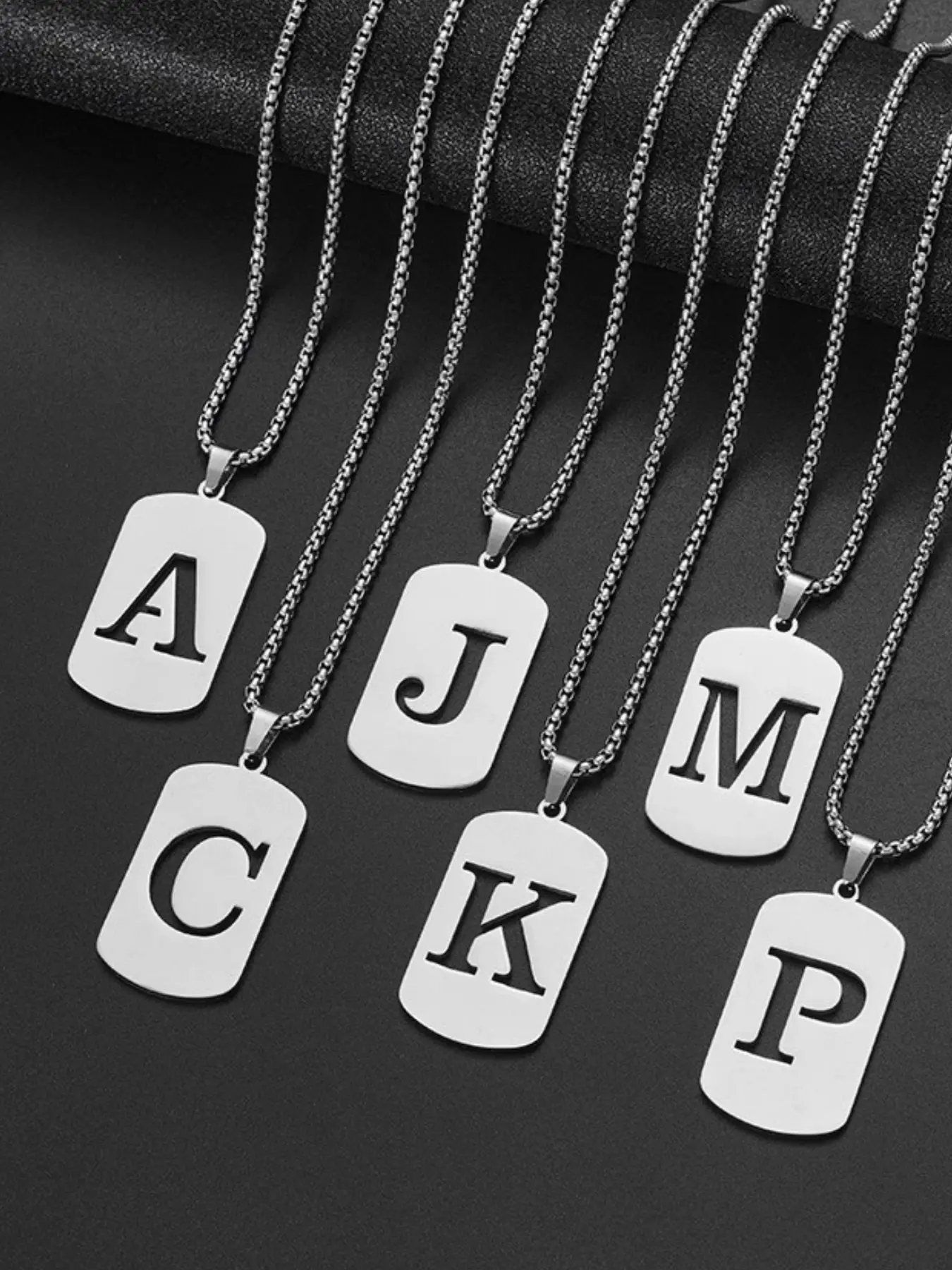 stussy silver alphabet pendant - TikTok Shop