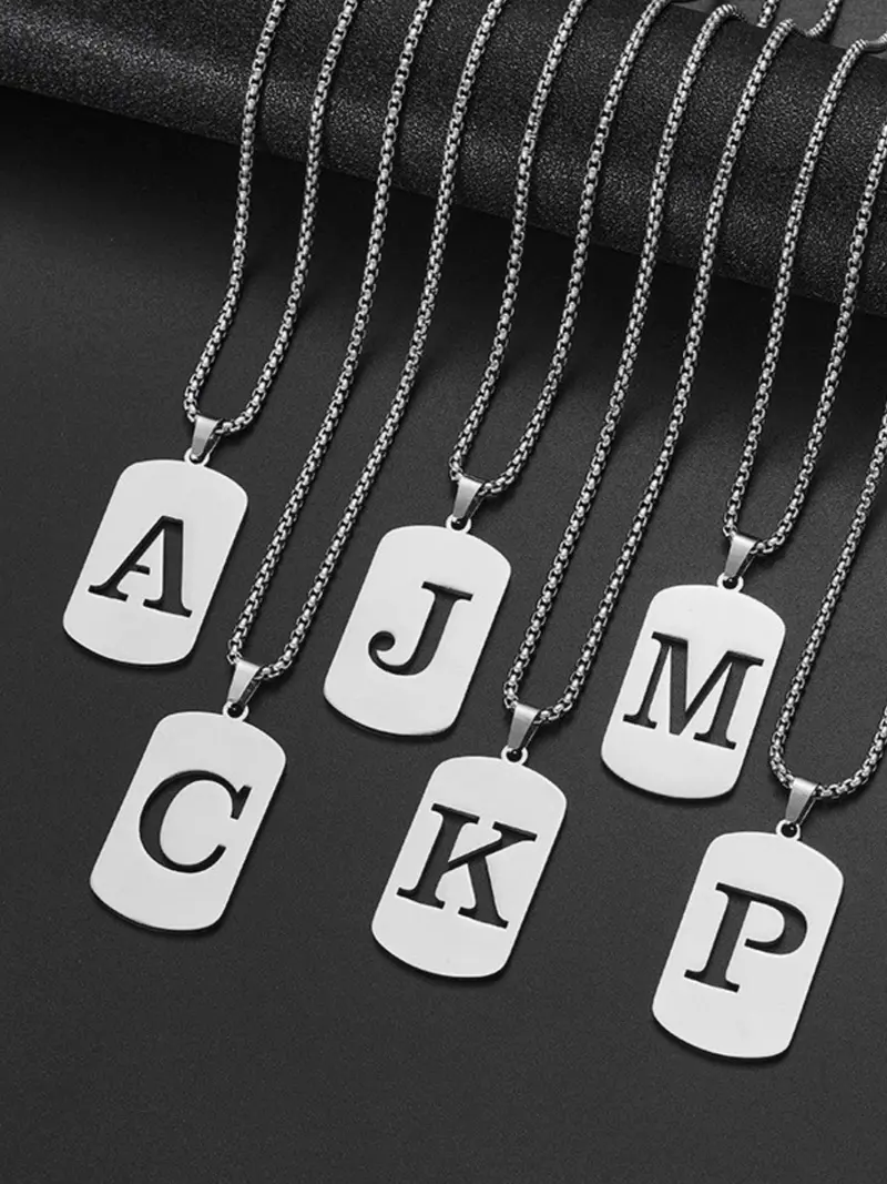 stussy silver alphabet pendant - TikTok Shop