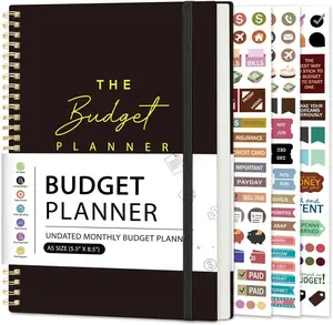 Budget Planner Monthly Budget Book Undated with Expense & Bill Tracker 12 Month Financial Organizer for Money Management