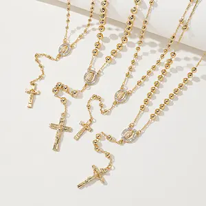 Golden Grace Rosary Necklace