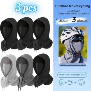 3 Pack Summer Balaclava Sun UV Protection Hood Breathable Full Head Mask Face Cover for Men Women Motorcycle Cycling Fishing,Household goods,Halloween Decor Gifts,DIY Home tools,Hand tools