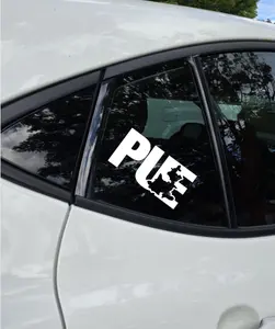 Puebla MAP Mexican 5 inch Vinyl Decals UV Resistant Waterproof for Cars Laptops and More White Design