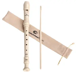Soprano Recorder Instrument for Kids&Student - German Fingering 8 Hole Flute ABS Descant Recorders for Beginners with Cleaning Rod and Bag