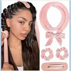 Heatless Curling Set, High Quality Haircare Tool for Straight Hair - Skin Friendly, Frizz-Reducing Hair Styling Accessory