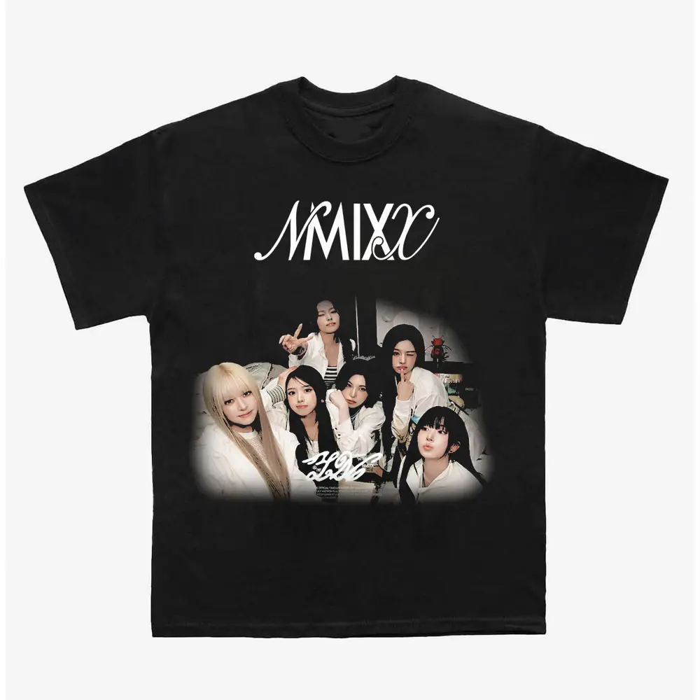 NMIXX T-Shirt, K-Pop Korean Pop Music Graphic Tee, Trendy Casual Streetwear Shirt for NMIXX and K-Pop Fans