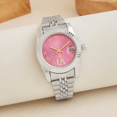 Women's Elegant Fashion Jewelry Watch Rhinestone Decorated Analog Quartz Watch, Fashionable Stylish Watch, Quartz Wristwatch, Fashion Watch for Party, Daily Decor, Trendy All-match & Exquisite Watch for Birthday Gift with Box, Rhinestone Watches