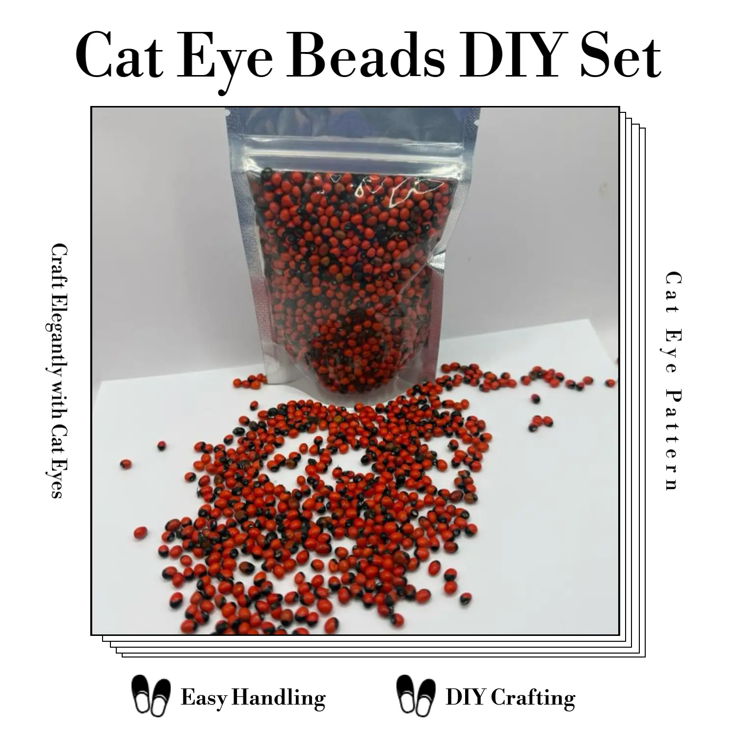 100g Dry Cat Eye Beads, DIY Beading & Jewelry Making Supplies, Ritual Use Beads