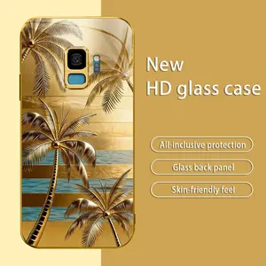 Only Summer Vibes! Sunset Beach Palm Tree Case for Galaxy S9, Tropical Vacation Aesthetic Cover, Must-Have Travel Accessory 2026---975
