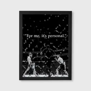 Khabib Nurmagomedov Wall Art, For Me, It’s Personal MMA Motivation Poster, Gym Wall Decor
