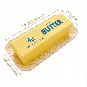 Slow Rising Butter Squishy, Food Stress Balls for Adulds Anxiety Relief Squishies Soft Fidgets for ADHD Gifts Office School(1 Pcs Butter Stick)