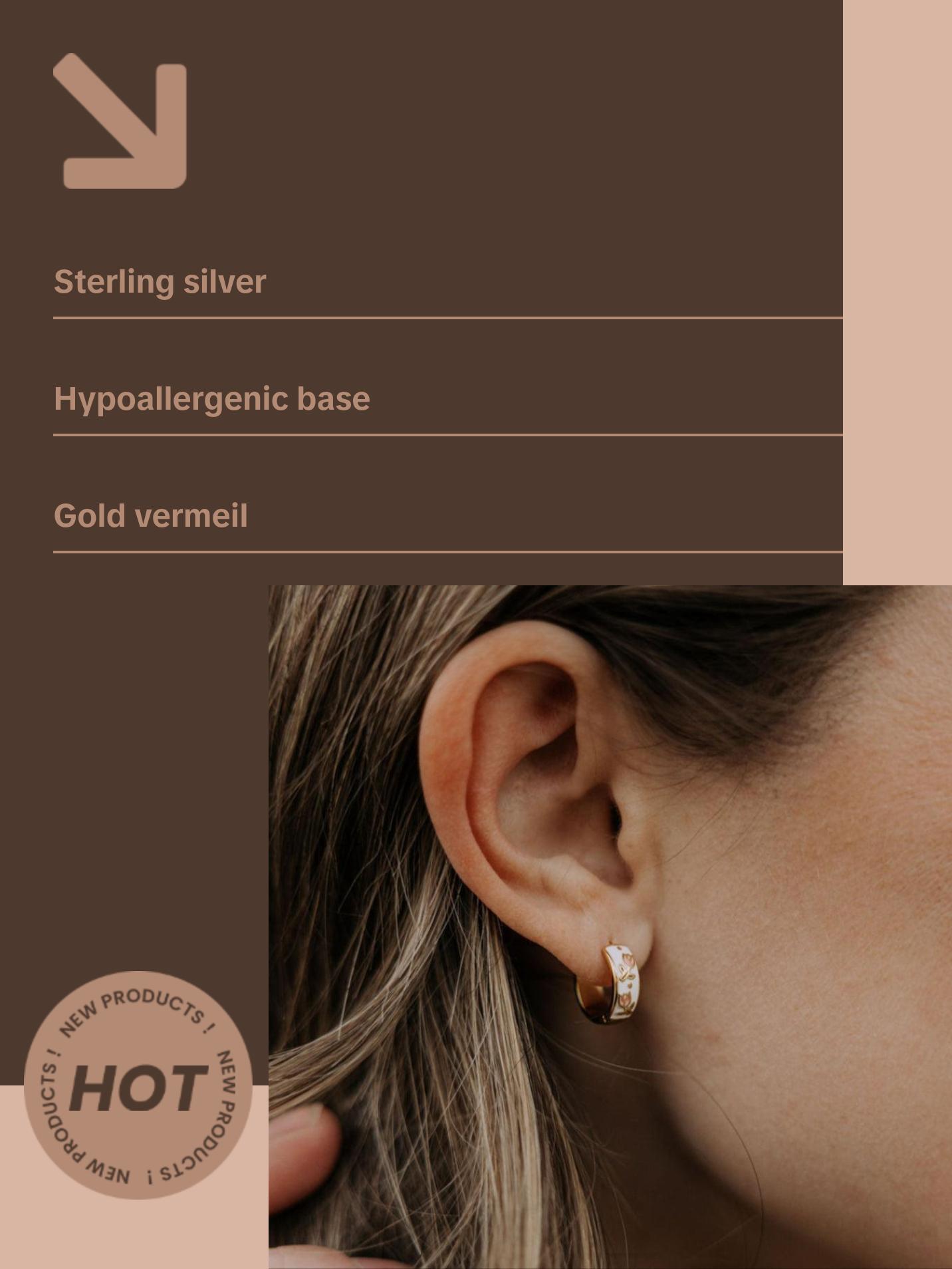 Eloise Tea Cup Hoops