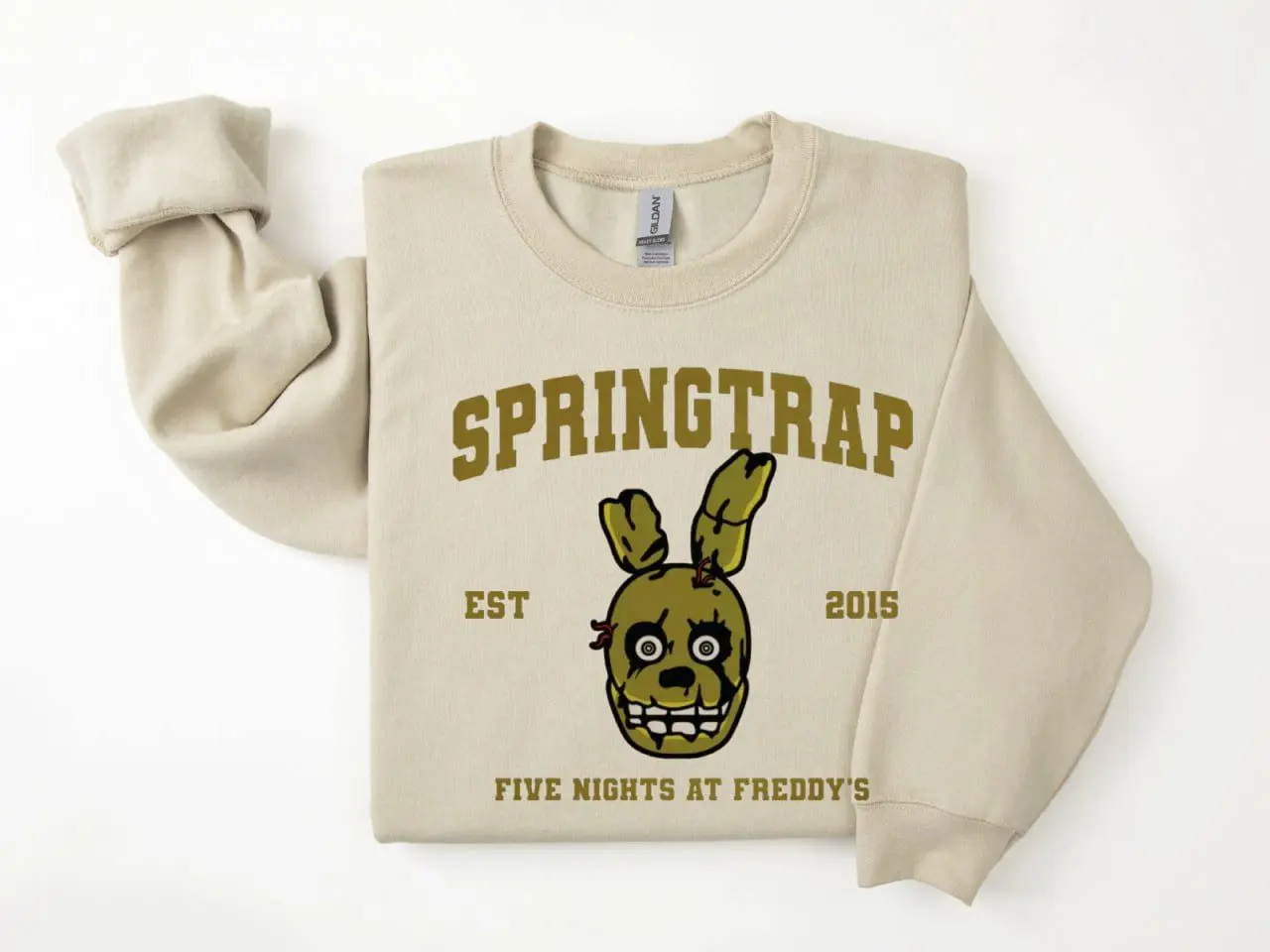 Springtrap + Est.2015 Shirt/Sweatshirt/Hoodie, Five Nights at Freddy's Shirt, Villain Five Nights at Freddys Vintage Halloween 2025 Shirt, Horror Nights, Retro Horror Nights