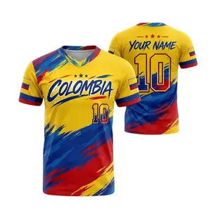 Custom Colombia Soccer Jerseys – Personalized Name & Number Football Fan Shirt for Men
