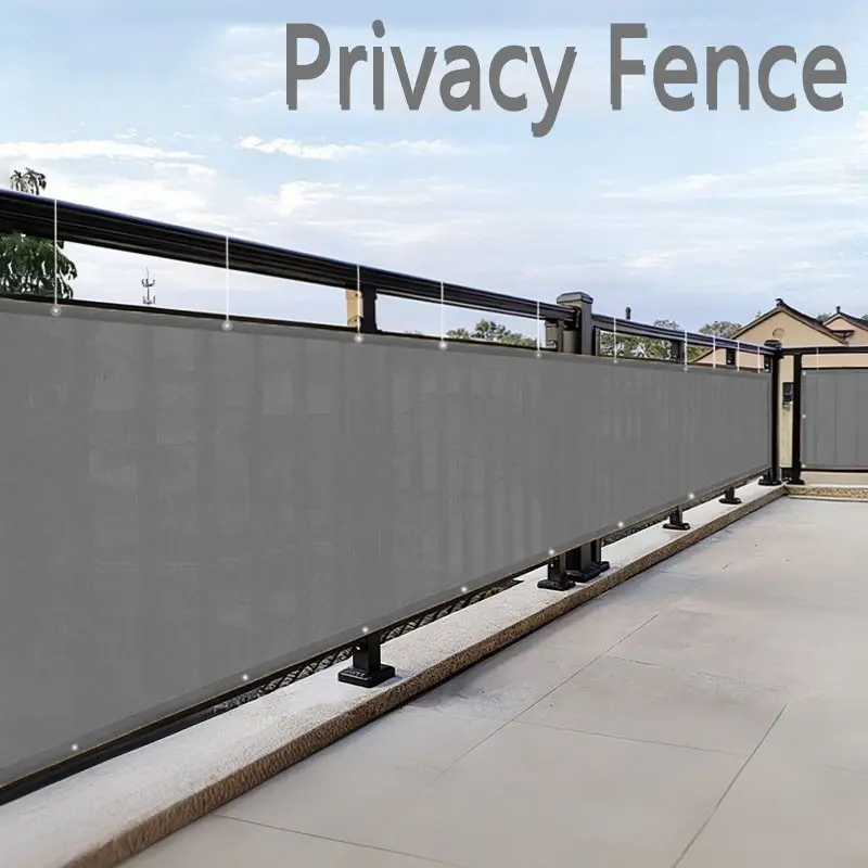 Privacy Screen Panel, 70-80% Sun Protection, Windproof Dustproof Mesh Fabric, Outdoor Patio Balcony Pool Deck, Sunshade Canopy, Sun Shelter