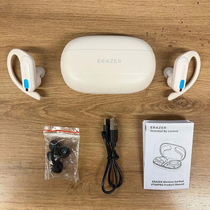 ERAZER XT60PRO True Wireless Earbuds with Built-in Microphone，Battery LED Display, IPX5 Waterproof Sports Earphone, Fall Gift 7