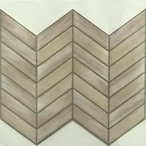 ROOMMATES CHEVRON DISTRESSED WOOD TILE PEEL AND STICK BACKSPLASH TIL3461FLT