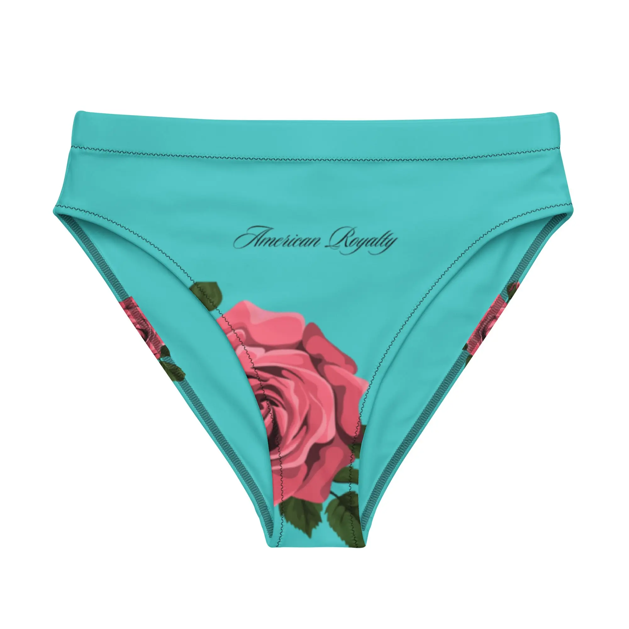 Women's Recycled High-Waist Elasticized Custom-Fit Sporty Bikini Bottom for Swimwear & Surfwear Activities, Elasticized Bikinis Bottoms, Custom-Fit Bikinis Bottoms