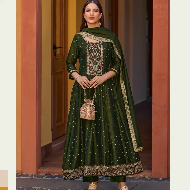 green color combination dresses pakistani Maroon by Iqra - Apple Green