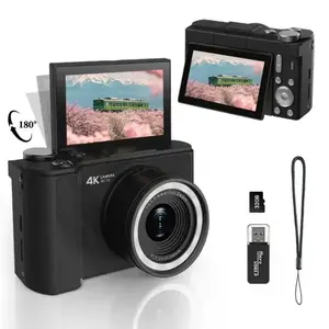 Foldable Screen Portable Easter Creative Pocket Camera, 32GB SD Card, Selfie Timer, Anti-Shake, 16x Digital Zoom, Ideal Gift for Kids and Beginners