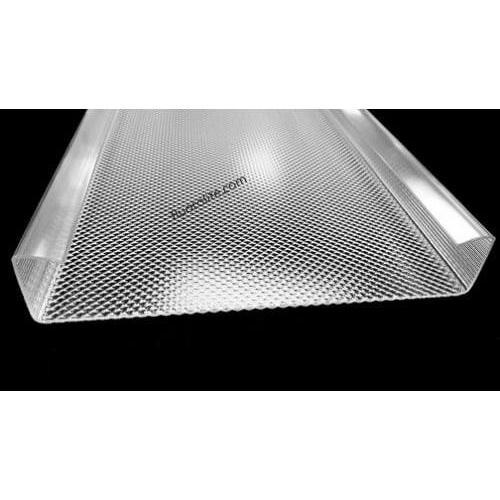 F-2372: 2 Lite Wrap Around Replacement Light Cover  48-11/16"" x 9-15/16"  (between the hooks = 8″) x  1-3/4" Depth