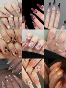 Ava(6904)gc.20&40sets Daily Wear Press on Nails, Optional Sizes and Lengths, Mixed Styles