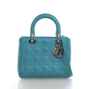 Pre-owned Lambskin tote bags Christian Dior Medium Lady Dior