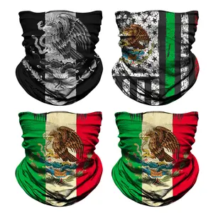Venswell Mexican Neck Gaiter Face Mask Men Women,Seamless Bandana Rave Face Cover Scarf Mask,Balaclava,Headband, Head Wrap,Headwear