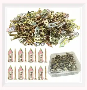 Drywall Anchors with Screws 160PCS - Self Drilling Anchor Kit for Pictures, Shelves, TV, Mirrors | 2025 Upgraded Design fixing curtain Self-Drilling Carbon Steel Anchors premium case self  drilling  anchors cali  patch  drywall