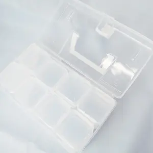 Jewelry Storage Box with 32 Individual Compartments for Small Pieces Clear Plastic Organizer