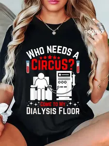 100% Cotton Unisex-Adults Dialysis Technician Nurse Kidney RN Dialysis Tech T-Shirt