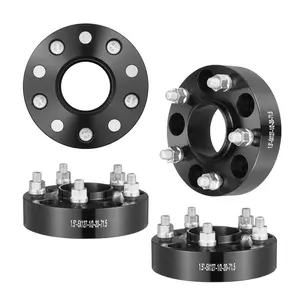 VEVOR Wheel Spacers, 2 5x4.5 Wheel Adapters, 5 Lug Forged Spacer, 82.5 mm Bore Hubcentric 1/2 - 20 Studs Spacers, Fit for 1984 - 2018 Jeep and Ford, 4 PCS BlackVEVOR Super Brand Day