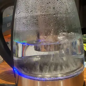 ZOKOP 1800W/1.8L Electric Glass Kettle US Plug, LED Light, Auto 5 Minutes Shut-off, Boil Dry, Overheat Protection, BPA-Free, for Coffee, Tea, Soup, and More