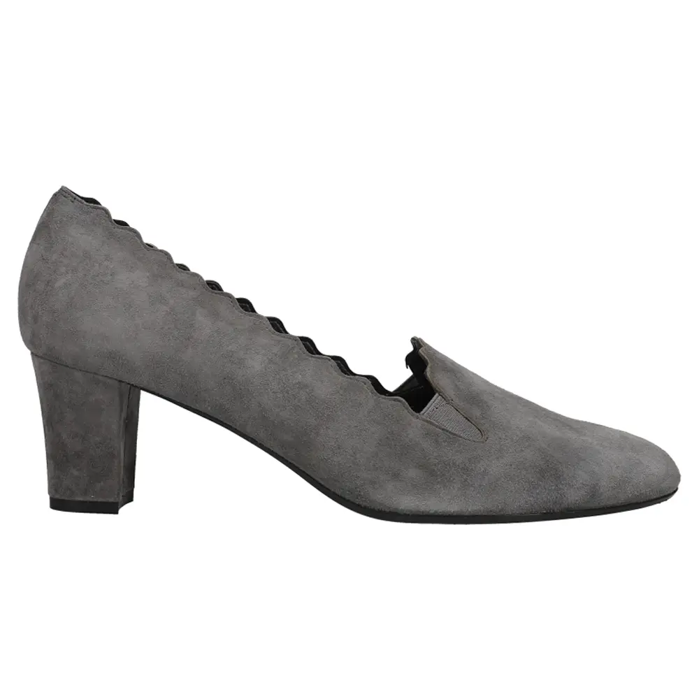 VANELi Womens Darion Round Toe Block Pumps Dress Casual Mid Heel 2-3" - Grey